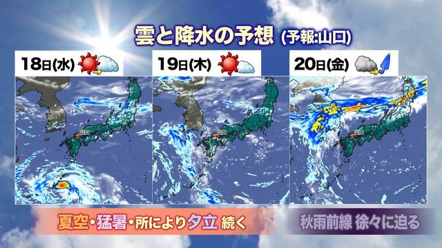 雲と降水の予想