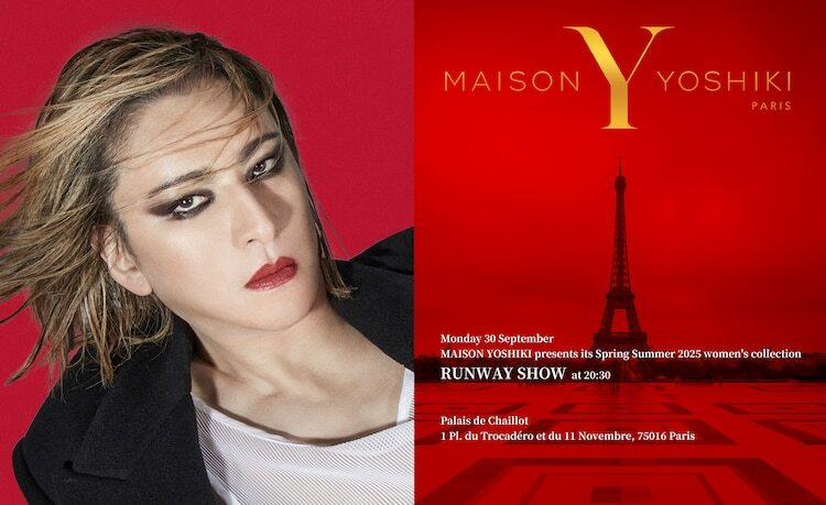 「MAISON YOSHIKI PARIS」パリ・ファッションウィーク告知ビジュアル