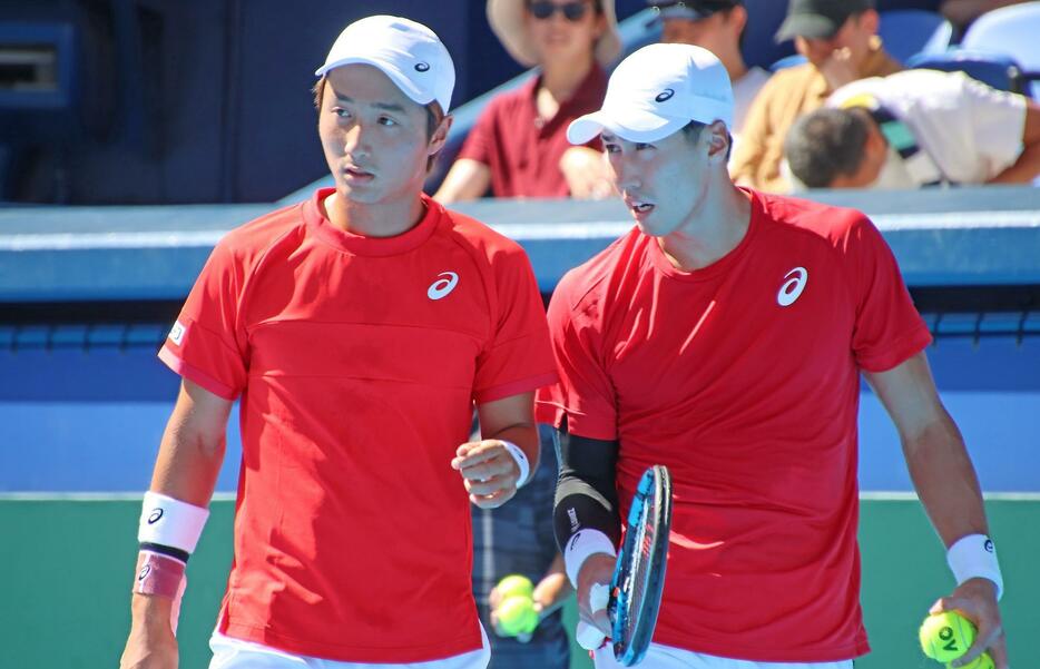 （左から）望月慎太郎と綿貫陽介[画像/tennis365.net]