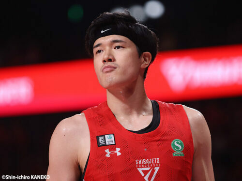 渡邊雄太のBリーグ公式戦デビュー間近 [写真]＝兼子愼一郎