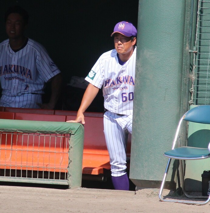 7回制のメリットについて話した伯和ビクトリーズ・内山 孝起監督