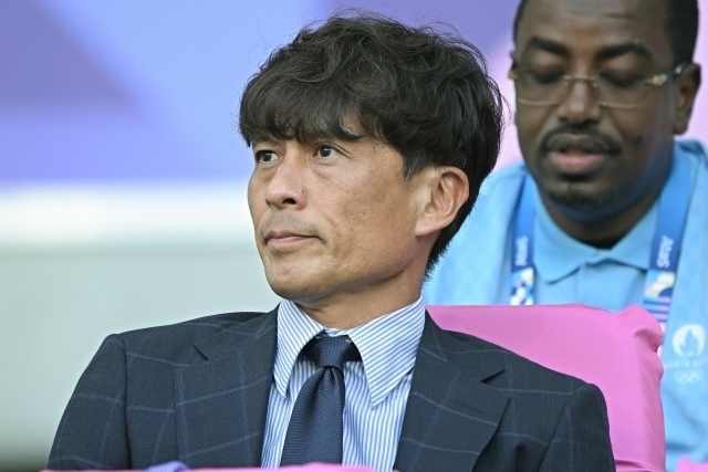 Jリーグの理想の未来について語った宮本会長。写真：金子拓弥（サッカーダイジェスト写真部／JMPA代表撮影）