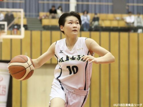 トリプルダブル級の活躍を見せた岐阜女子の小松美羽（写真は9月28日のもの）[写真]= U18日清食品リーグ