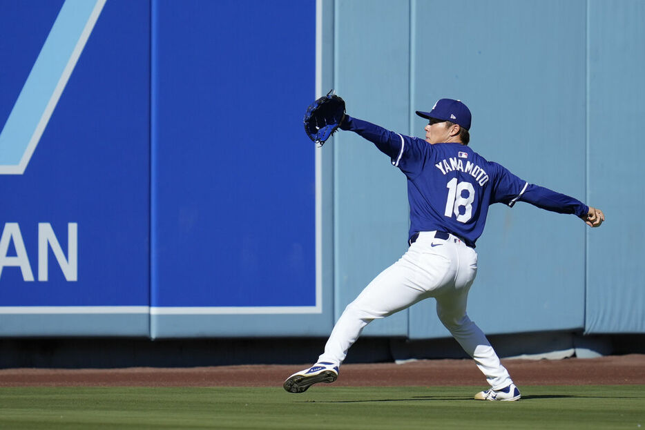 ドジャース山本由伸投手（ＡＰ）