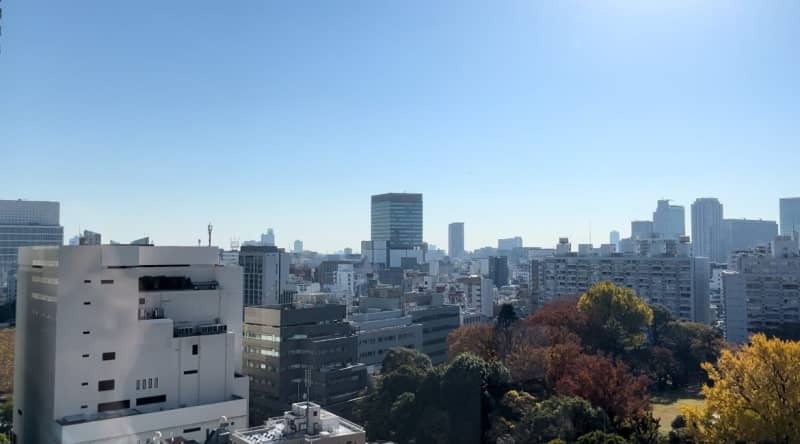 手術数日前、病院の窓から見た景色