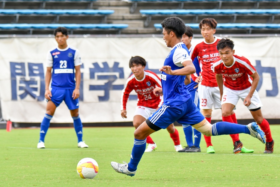 関学大が千葉大護のPKなどで勝利した(Kenta TANIGUCHI)