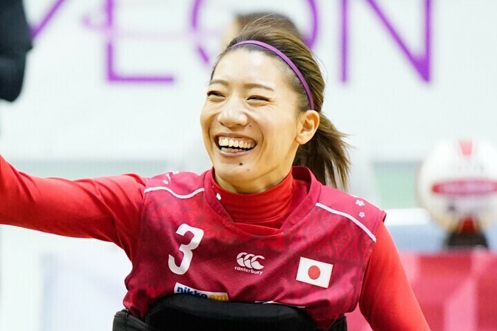 パリ・パラリンピックの車いすラグビー日本代表で唯一の女性選手である倉橋香衣。写真：SportsPressJP/アフロ