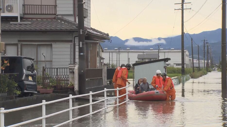 浸水被害が発生した岐阜県池田町