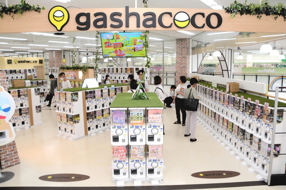 SuperKaBoSプラスゲオ二の宮本店にオープンしたカプセルトイショップ「ガシャココ」＝9月19日、福井県福井市二の宮5丁目