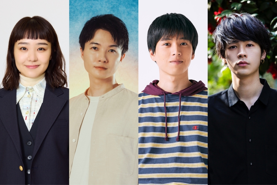 （左から）奈緒、神木隆之介、坂東龍汰、成田凌