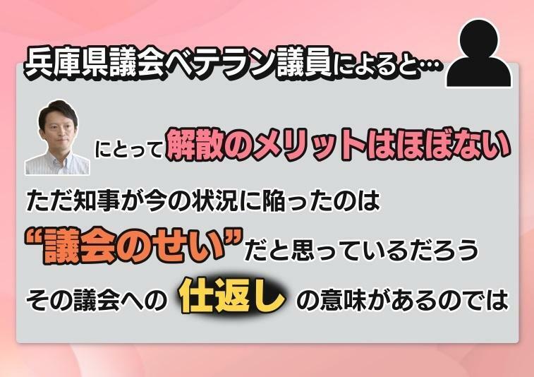 「議会への“仕返し”の意味があるのでは」