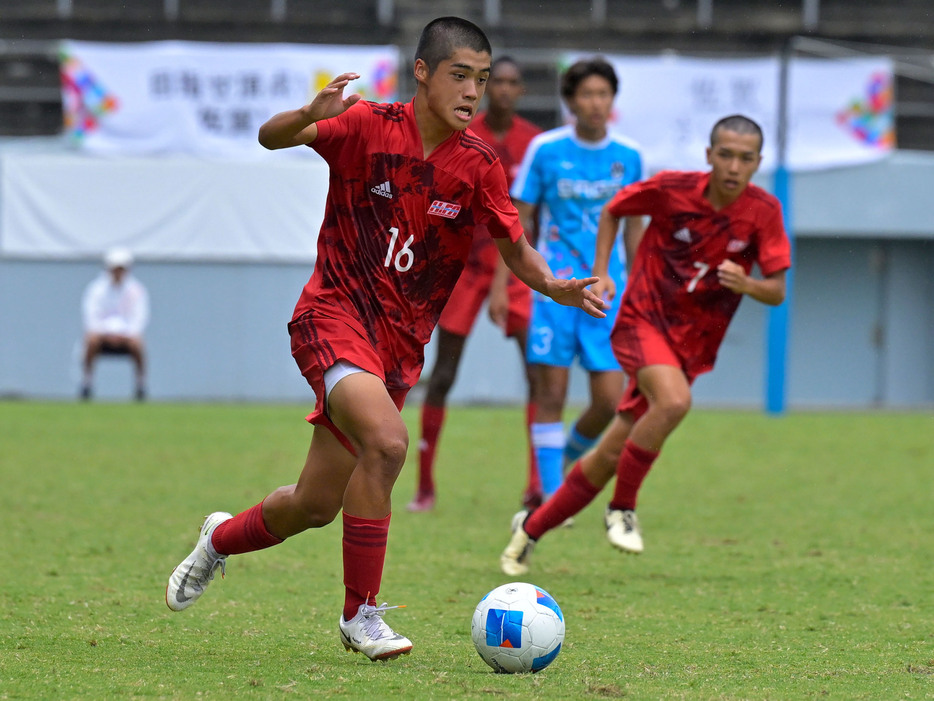 広島県MF浅沼凌弥(サンフレッチェ広島ユース、1年=東京・久留米FC U-15出身)(Koki NAGAHAMA/GEKISAKA)