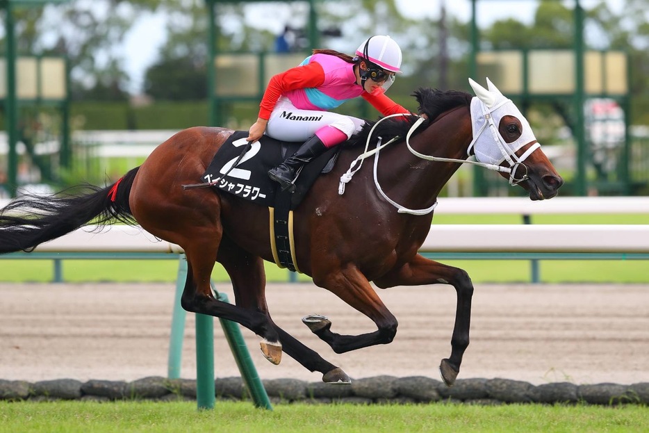 納屋橋S・ペイシャフラワーと永島まなみ騎手 (C)masamasa