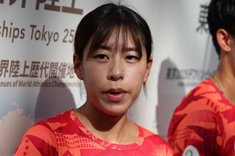 東京世界陸上の1年前イベントに参加した藤井菜々子