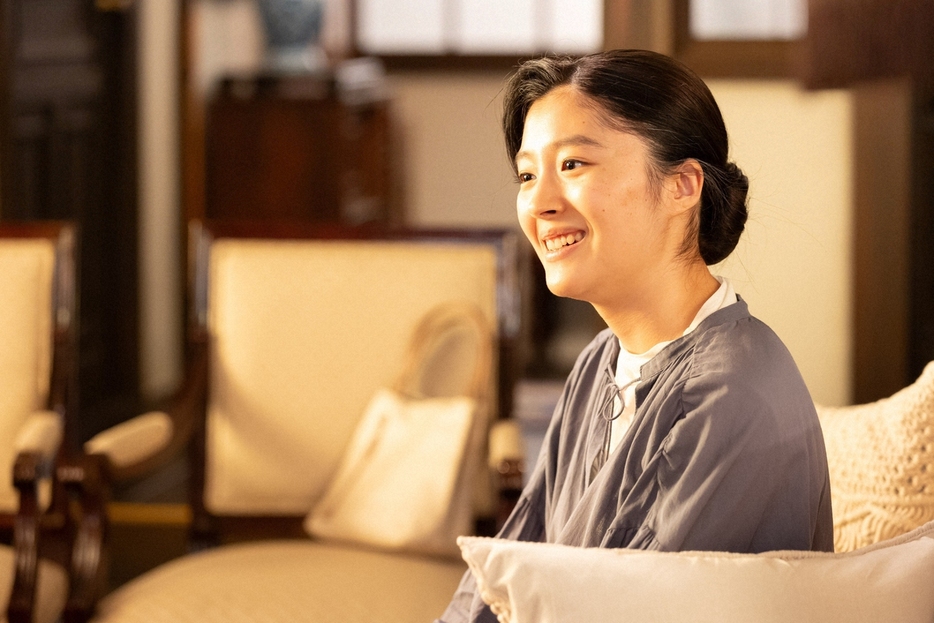 連続テレビ小説「虎に翼」最終回（第130話）。年齢を重ねた佐田優未（川床明日香）（C）NHK