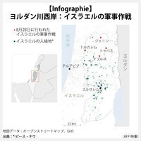 【Infographie】ヨルダン川西岸：イスラエルの軍事作戦