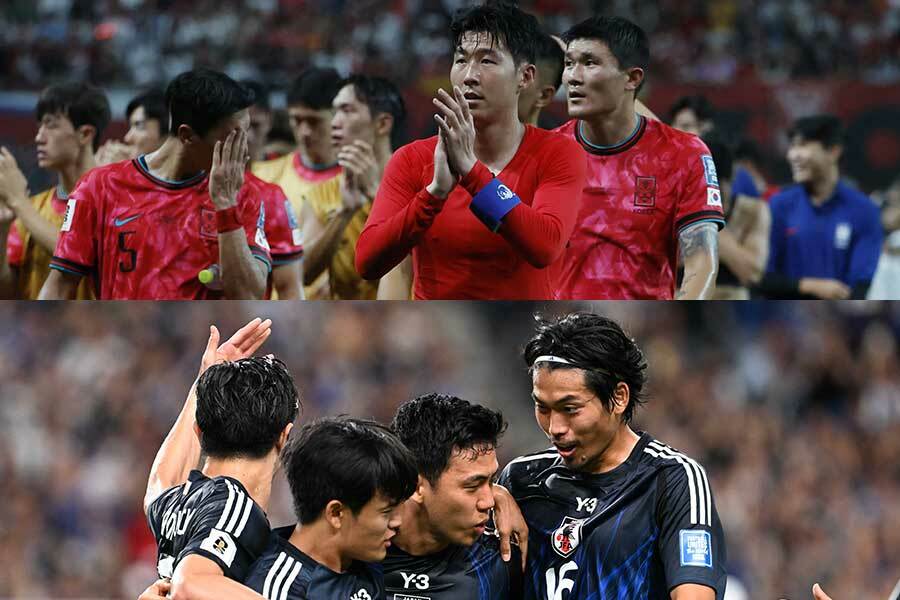 韓国と日本で明暗が分かれたW杯最終予選初戦【写真：ロイター & 徳原隆元】