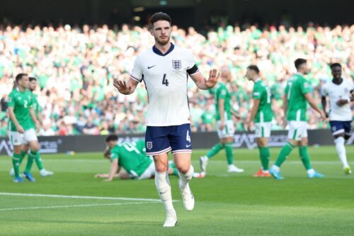 アイルランド代表戦でゴールを決めたライス [写真]=Getty Images