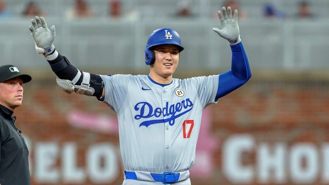 勝負強さをみせたドジャースの大谷翔平選手(写真：AP/アフロ)