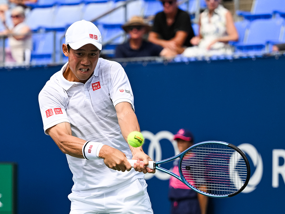 中国期待の19歳にストレートで敗れた錦織圭（Photo by Getty Images）