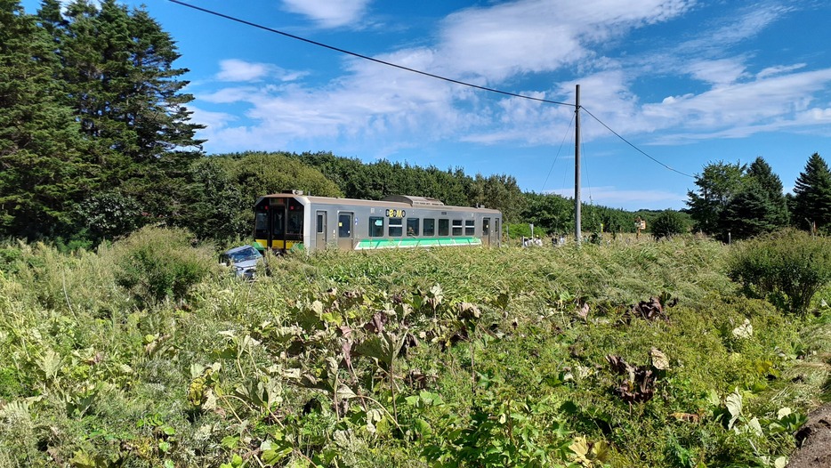 踏切事故があった現場 小清水町