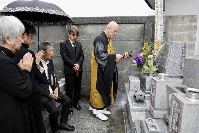 静岡市内で行なわれた一周忌の法要の様子。写真：ヤナガワゴーッ!