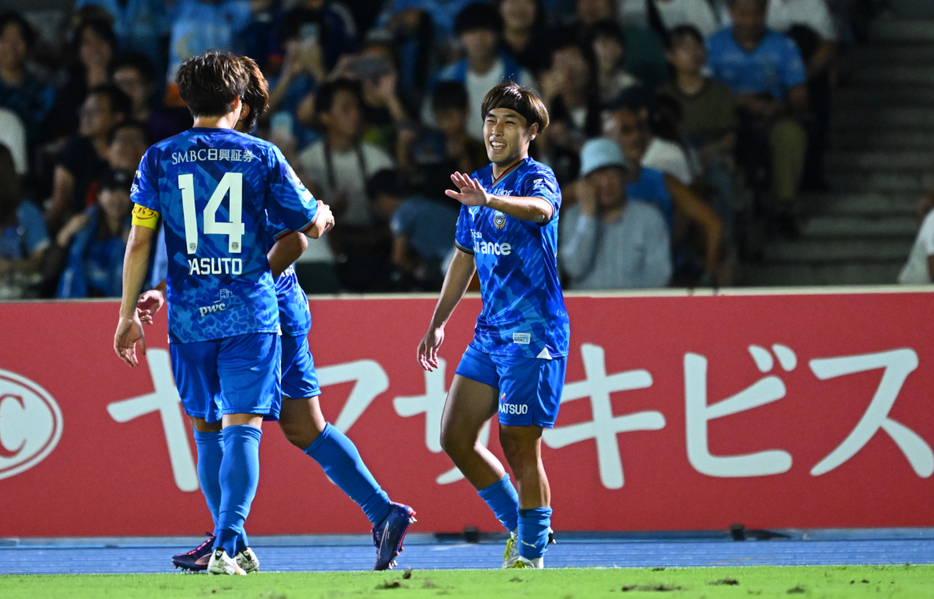 決勝弾を決めた遠野大弥