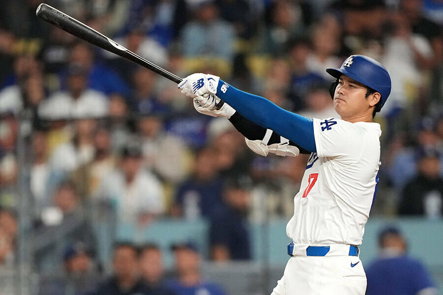 ロッキーズ戦に出場したドジャース・大谷翔平【写真：ロイター】