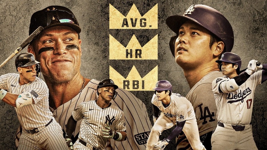 三冠王の可能性を残すアーロン・ジャッジと大谷翔平（MLB Advanced Media）