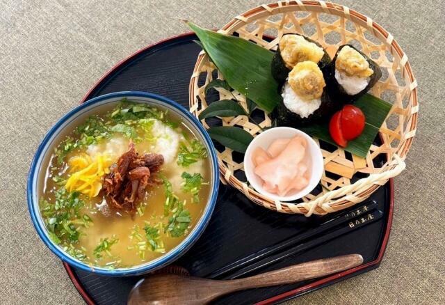 「日向へしこ酵房 日の出屋・へしこ茶屋」が提供するへしこ料理=福井県美浜町日向