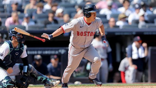 2試合連続マルチ安打のレッドソックス・吉田正尚選手（写真：USA TODAY Sports/ロイター/アフロ）