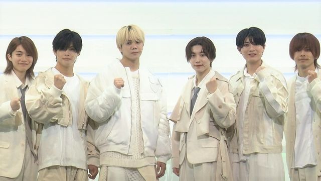 （左から）今野大輝さん、菅田琳寧さん、佐々木大光さん、中村嶺亜さん、本髙克樹さん、矢花黎さん