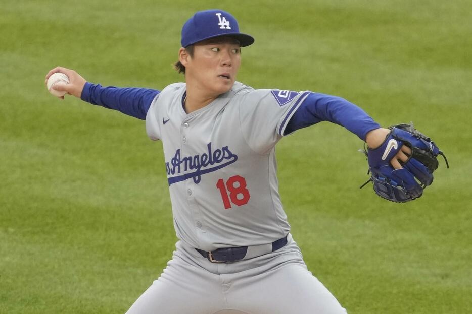 山本由伸が復帰2試合目の登板で4回無失点の投球だった(C)Getty Images