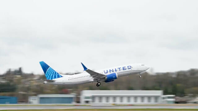 ユナイテッド航空の737 MAX（資料写真、ボーイングのTwitterから）