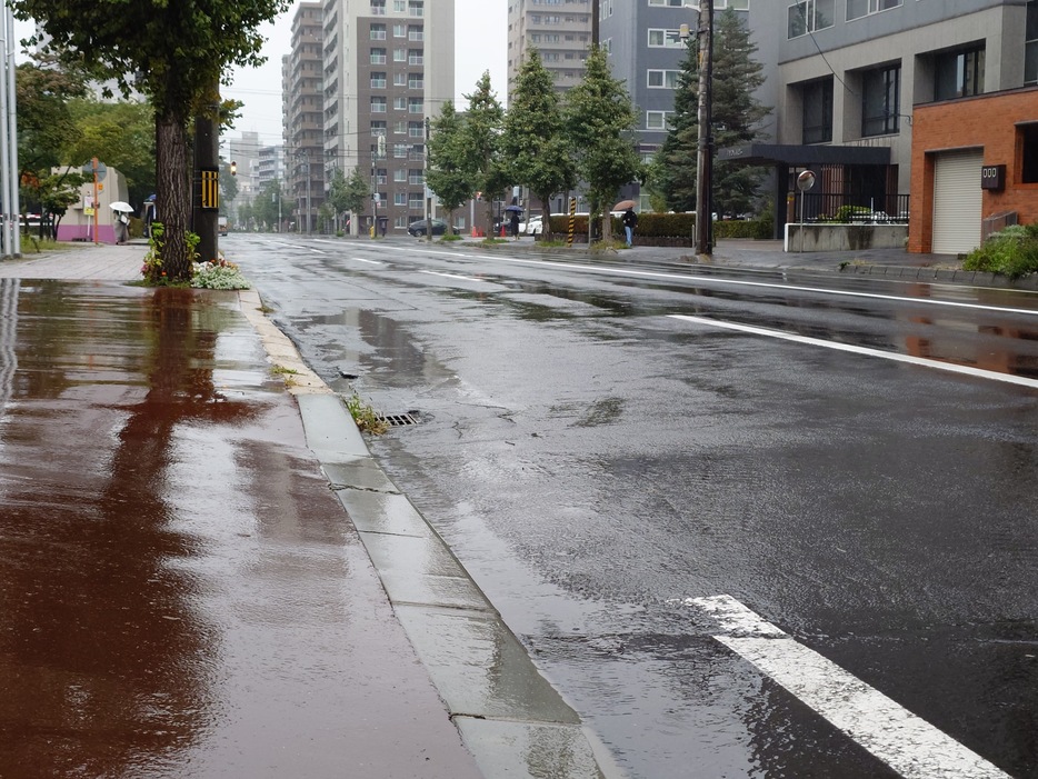 札幌市中央区の様子（27日朝）