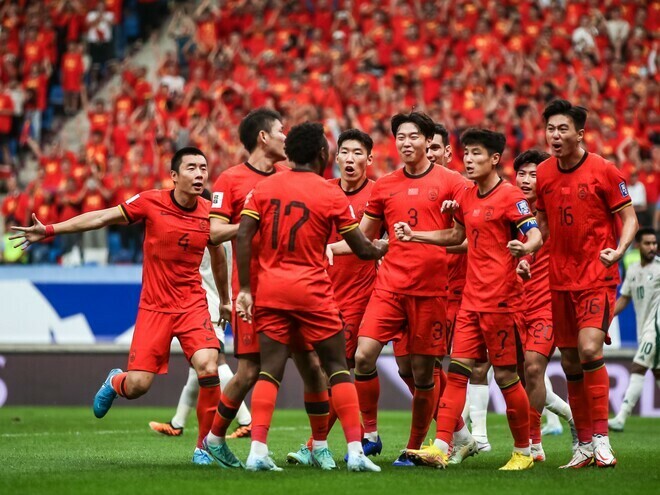 W杯最終予選２連敗となった中国。（C）Getty Images