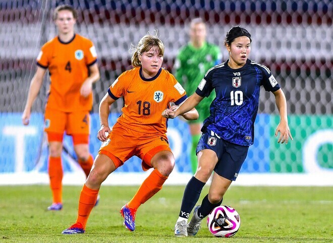 ２ゴールを奪った松窪。（C）Getty Images