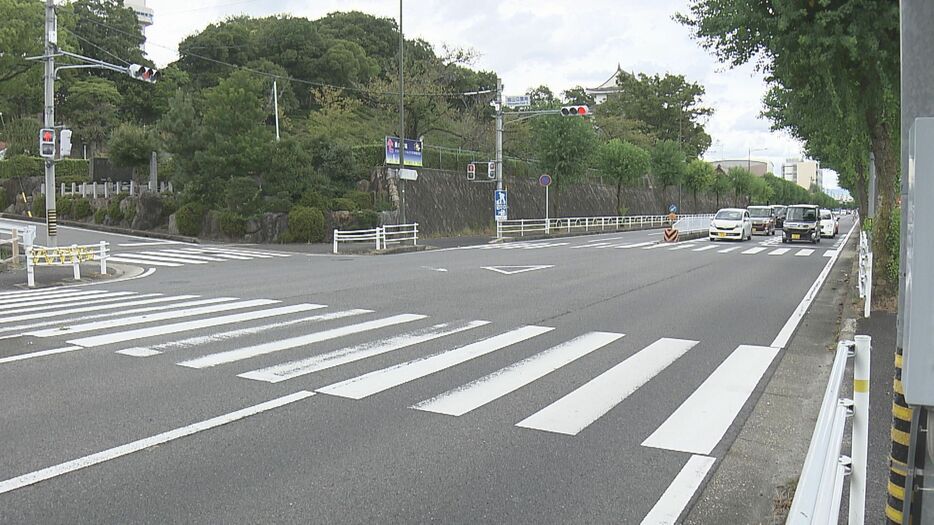 事故があった現場　愛知県尾張旭市