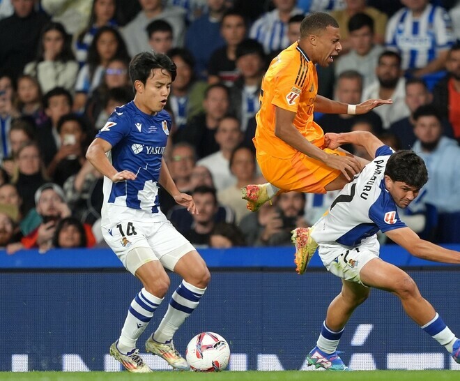 古巣を相手に奮闘した久保。(C)Getty Images