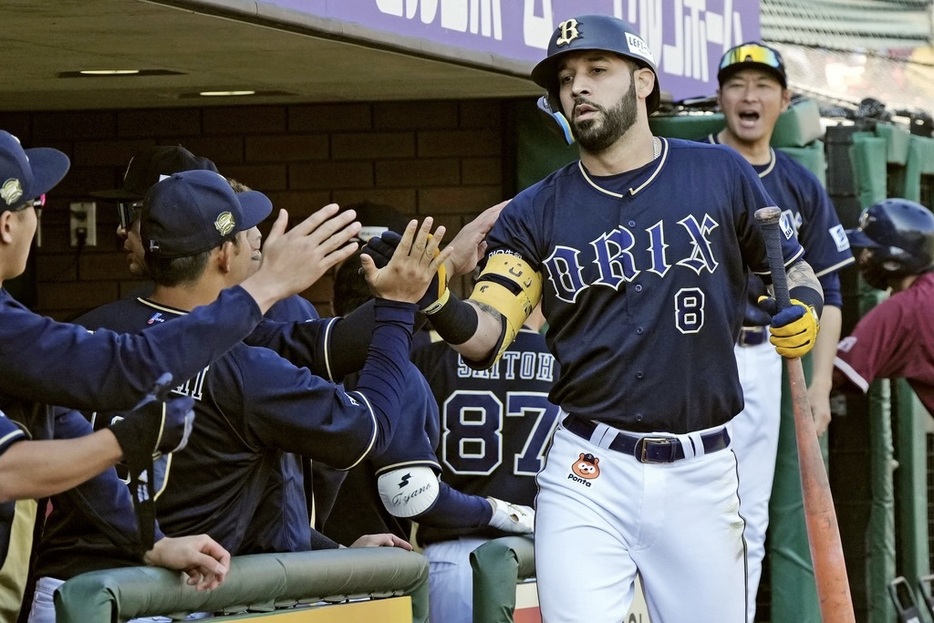 オリックスのゴンザレス(C)Kyodo News