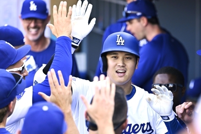 さまざまなMLB記録を更新している大谷。絶好調のままポストシーズンに突入できるか。(C)Getty Images