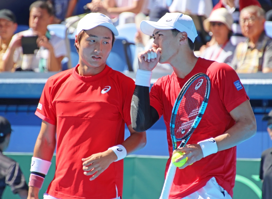 （左から）望月慎太郎と綿貫陽介[画像/tennis365.net]