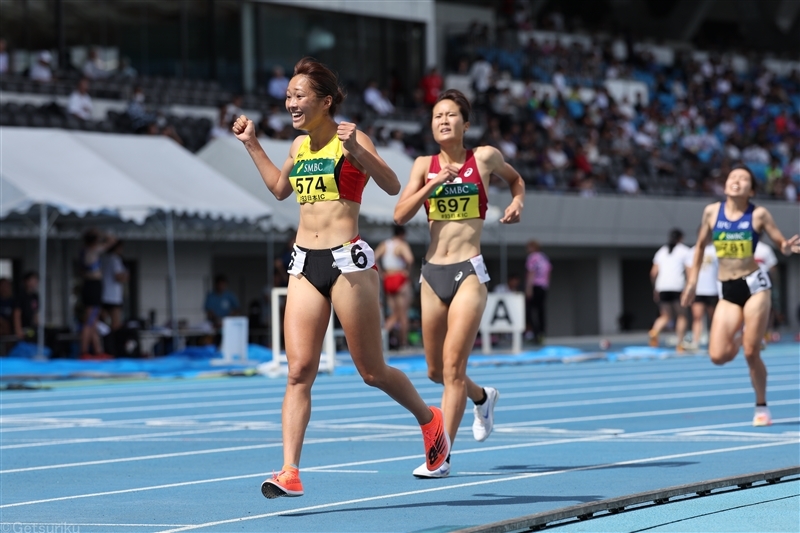 24年日本インカレ女子800mで2連覇を果たした渡辺愛（園田学園女大）