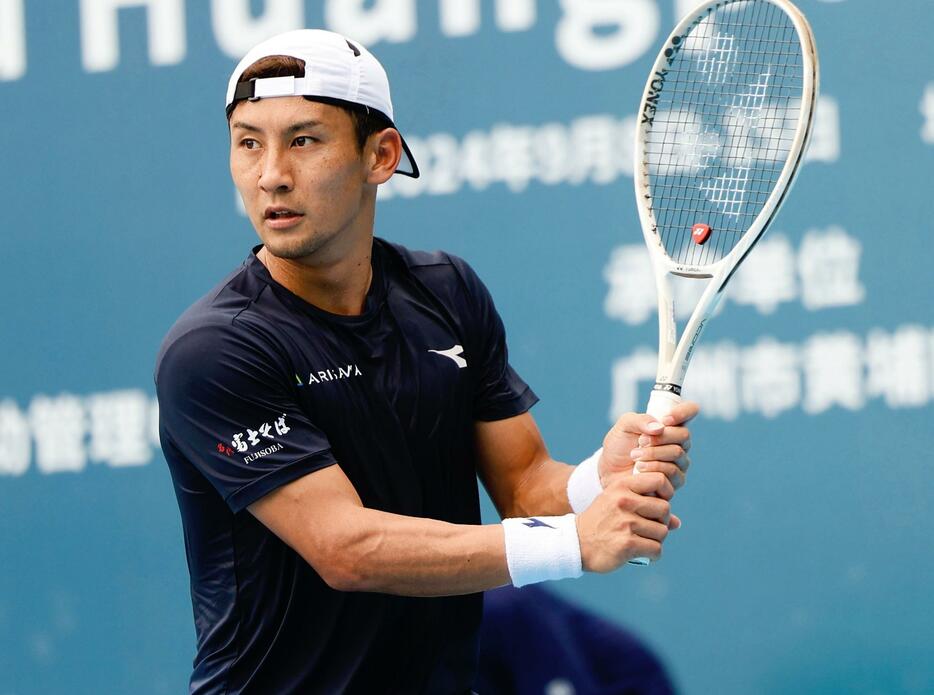 2週連続の優勝に王手をかけた島袋将[写真/Guangzhou Huangpu International Tennis Open]