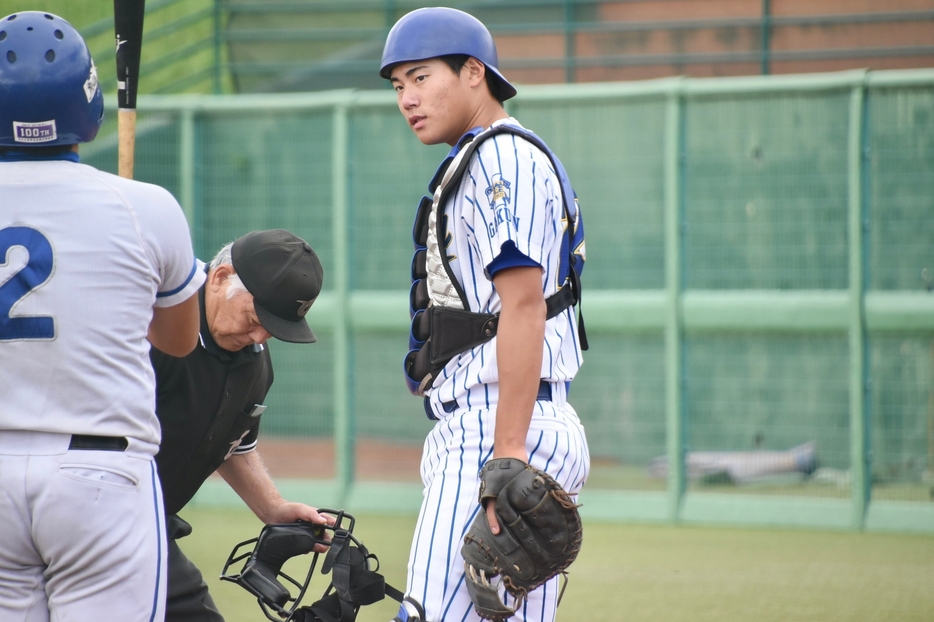 攻守で勝利に貢献した東北学院大・阿部 勇星捕手（福島東）