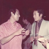 田宮二郎（左）とも共演（提供写真）