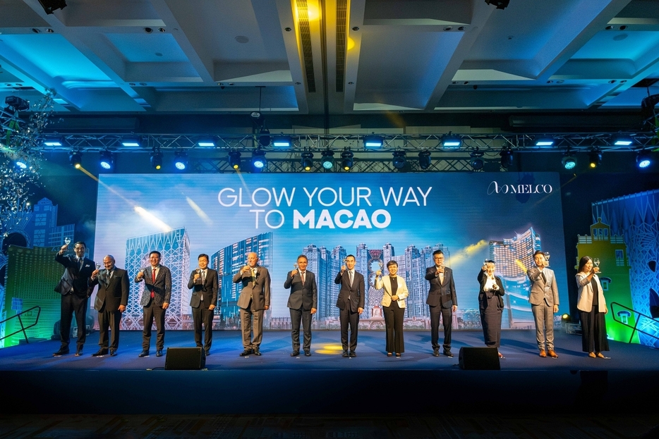 メルコリゾーツ＆エンターテインメント社がキプロス共和国で開催したマカオプロモーションイベント「Glow Your Way to Macao」の様子（写真：Melco Resorts & Entertainment Ltd.）