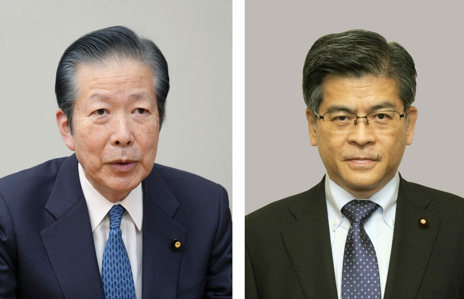 公明党の山口那津男代表、石井啓一幹事長　