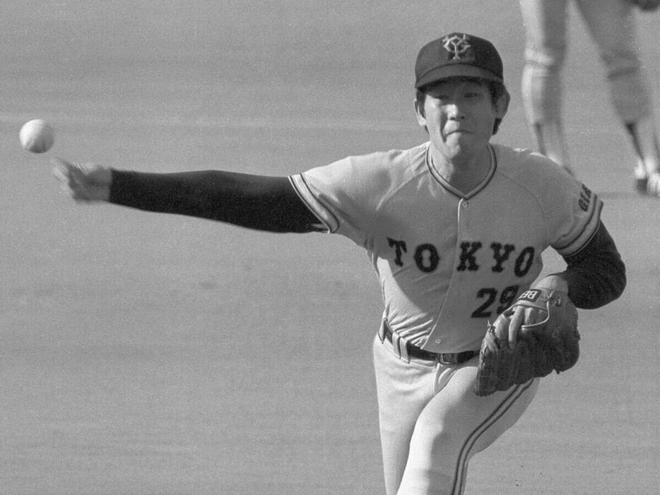 1987年にはリーグ最多の63試合に登板した鹿取義隆　photo by Sankei Visual