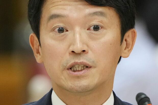 9月6日、百条委員会に出席し、証言した斎藤元彦知事　写真/共同通信社